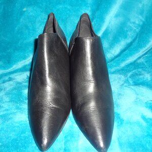 Black/Silver Leather Donald J Pliner Ankle Boots 9M